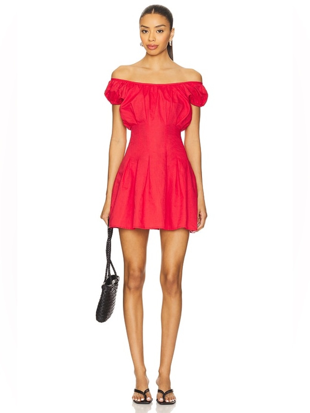 NWT MORE TO COME KATALINA MINI DRESS, RED, XSMALL